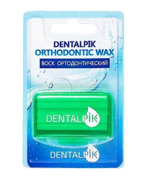 Dentalpik Воск ортодонтический для брекетов, 5 полосок, 1 шт. купить по ...