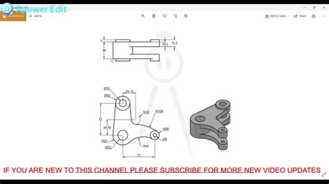 Solid Edge Part Modelling Practice Tutorials For Beginners Youtube