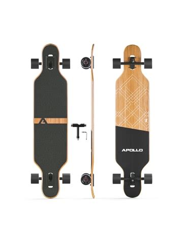 Apollo Twin Tip Dt Fiberglas Longboard Black Bali Power Slide In