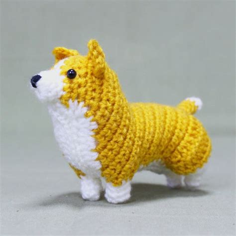 Corgi Dog Amigurumi Pattern Pembroke Welsh Corgi Realistic Etsy