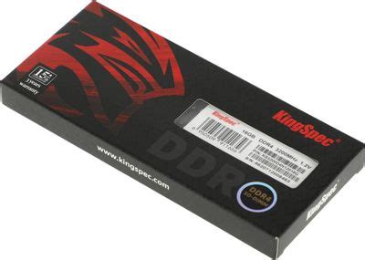 Характеристики Оперативная память KINGSPEC KS3200D4N12016G DDR4 - 1x ...
