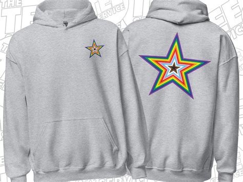 LGBTQ Pride Rainbow Star T Shirt LGBT Gay Lesbian Bi Trans Queer Pride Rainbow Star Shirt Etsy