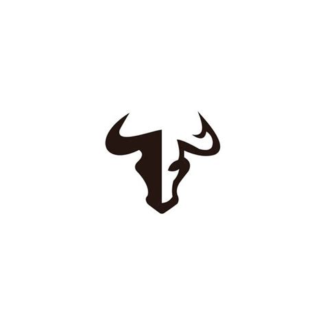 Bull Horns Silhouette Vector PNG, Bull Horn Animal Silhouette Farm Icon ...