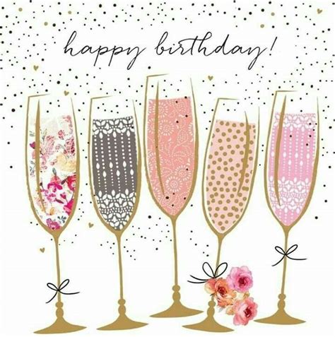 Happy Birthday Champagne Toast Bday Cards Birthday Wishes Cards Happy Birthday Messages Happy