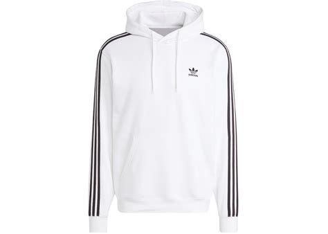 adidas Adicolor Classics 3-Stripes Hoodie White Men's - SS25 - US