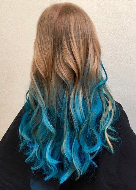 20 Dip Dye Hair Ideas Delight For All Blue Ombre Hair Dipped Hair