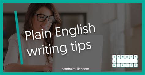 Plain English Writing Tips Sandra Muller