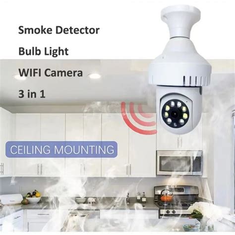 Telecamera Ip Wifi Tc Smoke Con Rilevatore Di Fumo