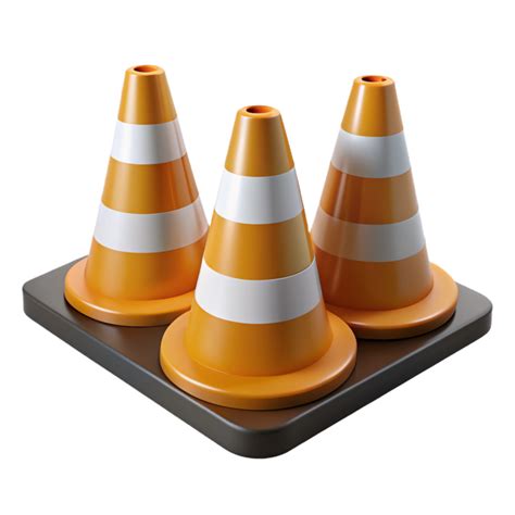 Traffic Cones 3d Design 46438563 Png