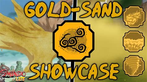 Shindo Life Gold Sand Showcase Youtube