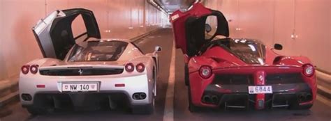 Car Porn Enzo And LaFerrari Rev Battle Royale 6SpeedOnline