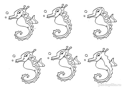 Задание на развитие логики у детей. Близнецы Найди двух одинаковых коньков.