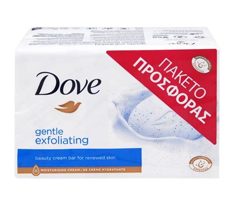 Dove Soap Bar Gentle Exfoliating 4x90g Cheap Basket