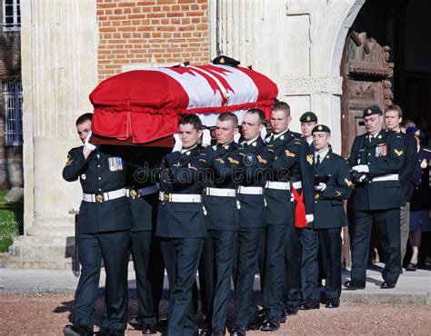 Military Funeral Of A WW1 Canadian Soldier Editorial Stock Image ...