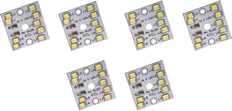 Onas 5 Pcs 9 Watt Mcpcb Led Bulb Raw Material White Color Light