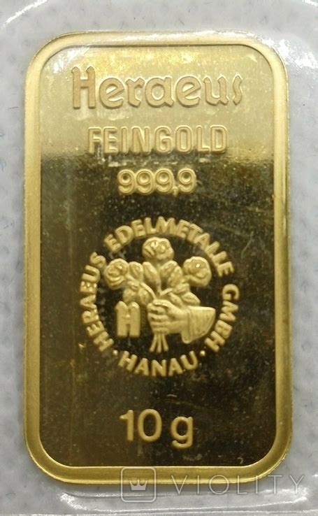 Золотой банковский слиток 10 грамм. 999.9 пробы (114508843) - купити ...