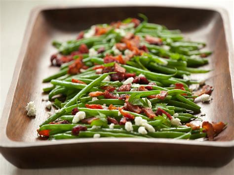 Recipe Green Beans With Goat Cheese Cranberries And Bacon Whole Foods Market