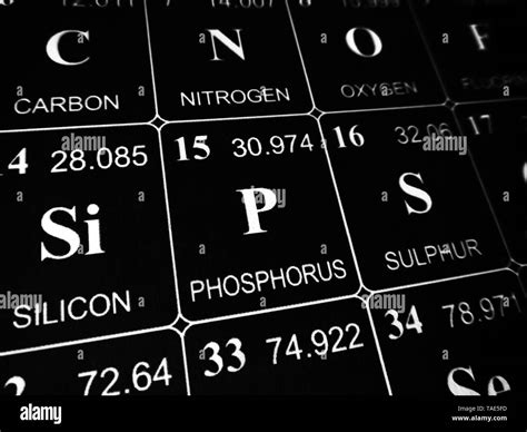 Symbol Chemical Element Phosphorus High Resolution Stock Photography