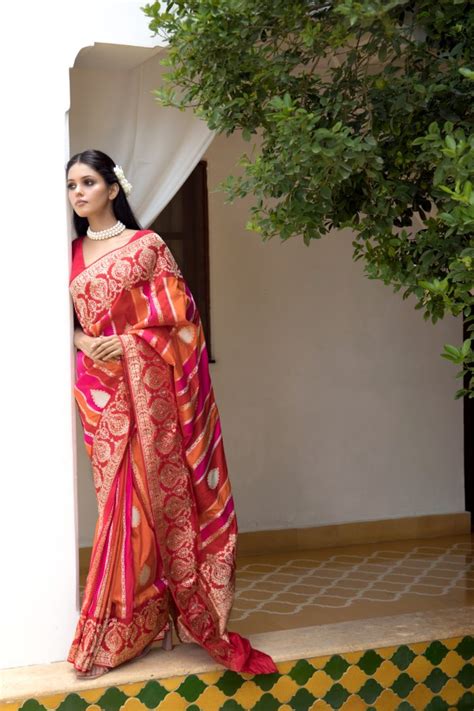 Handwoven Wine Colour Banarasi Silk Saree