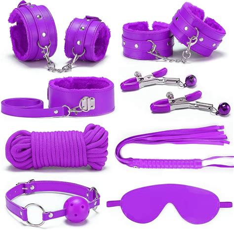 Amazon Sex Toys BDSM Restraint Kits 8Pcs Bondage Gear And Accessories With Handcuffs For