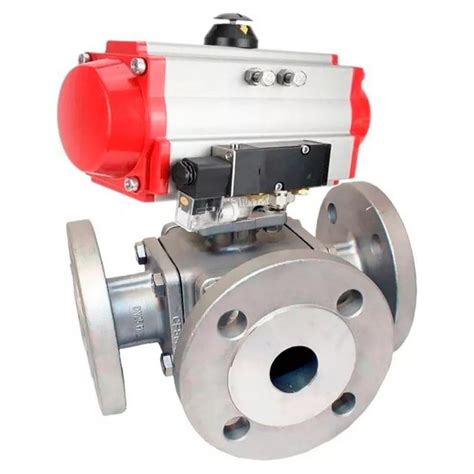 Кран шаровый DN.ru 316-316-PTFE-16 ISO 3-ходовой T-тип Ду32 Ру16 ...