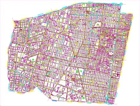 Katasterplan Benito Juarez In Autocad Cad Bibliothek