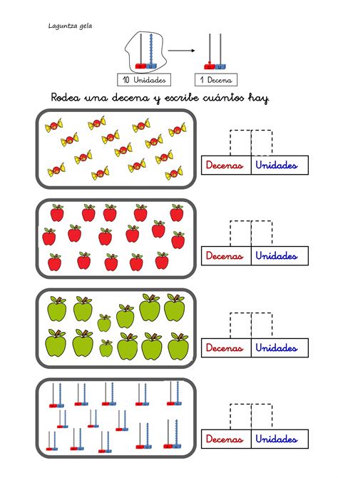 La Decena Pdf Decenas Y Unidades Decenas Y Centenas Centenas
