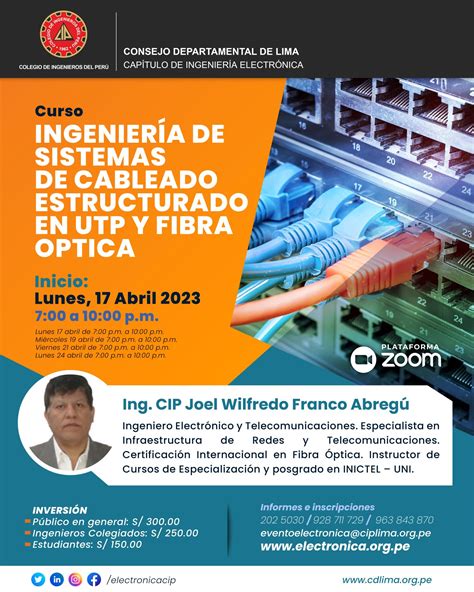 Curso Ingenier A De Sistemas De Cableado Estructurado En Utp Y Fibra