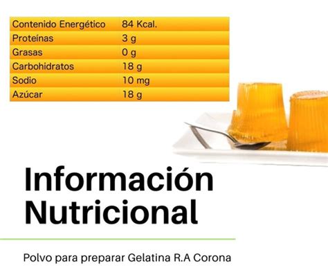 Gelatina En Polvo Sabor Limón Marca R a Corona MercadoLibre