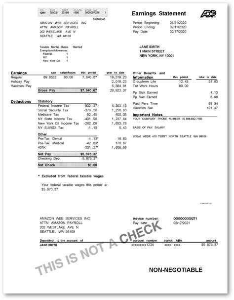 amazon pay stubs