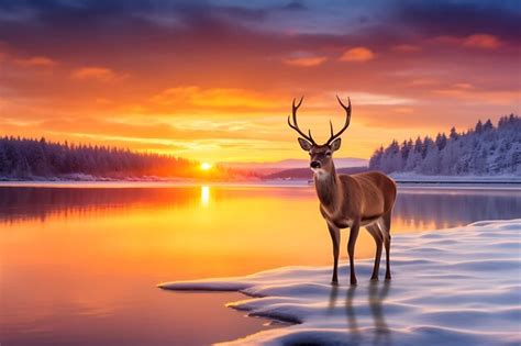 Premium Ai Image Winter Wonderland Solstice Bliss