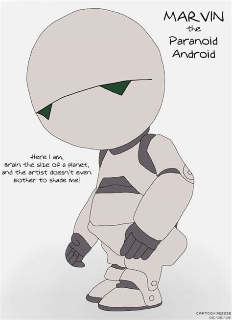 Marvin the Paranoid Android by CartoonJessie on DeviantArt