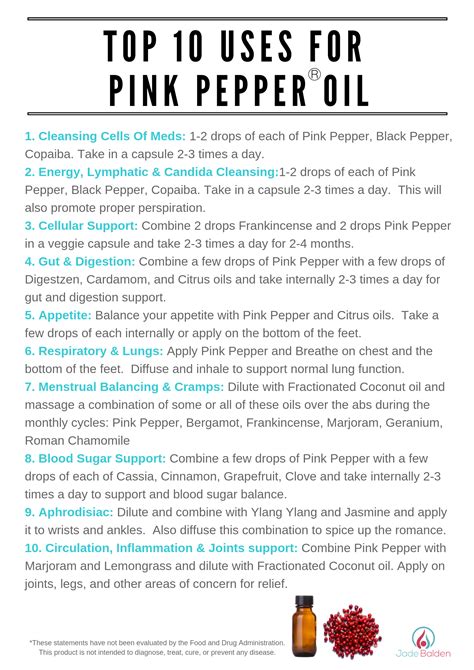 Pink Pepper Top 10 Uses Jade Balden