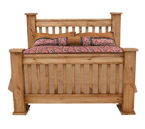 Rustic Mission Bed Frame Queen, Rustic Wood Bed Frame Queen