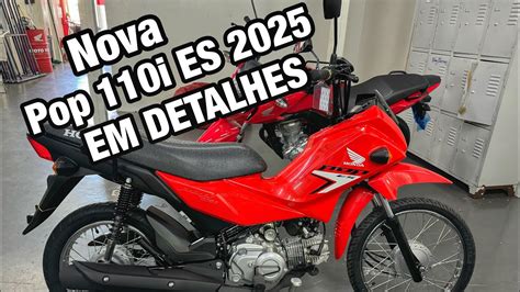 NOVA HONDA POP 110 ES 2025 VERMELHA EM DETALHES PREÇO NA LOJA POP