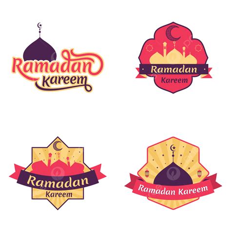 Quran Ramadan Kareem Vector Hd Png Images Badge Set Vector Ramadan