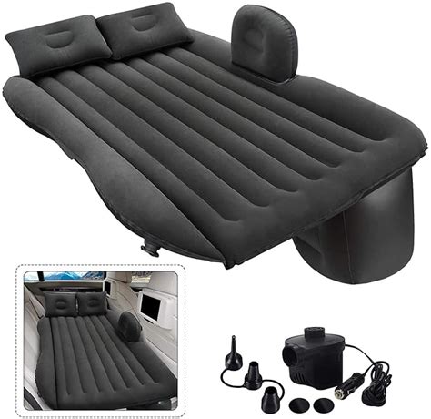 Kixre Car Air Mattress Travel Inflatable Back Seat Air Bed Cushion With