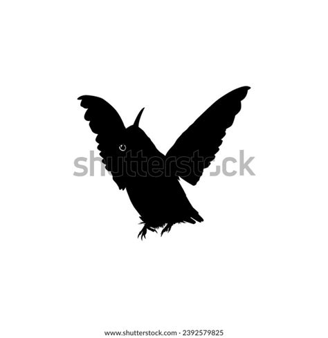 Flying Hummingbird Silhouette Can Use Art Stock Vector Royalty Free