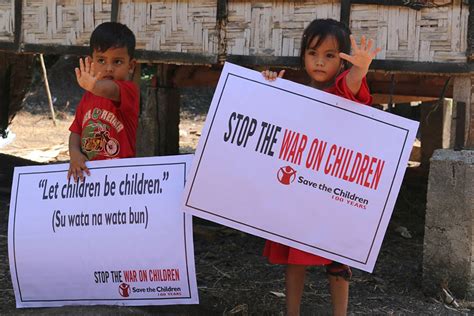 Stop The War On Children Petition Save The Children Philippines