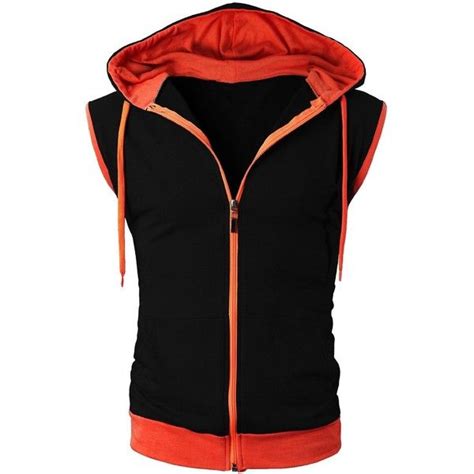 H2h Mens Active Sleeveless Hoodie Zip Up Vest 15