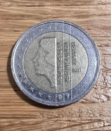 Rarissima Moneta 2 Euro BEATRIX KONINGIN DER NEDERLANDEN 2001 EBay