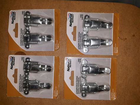 20dd20 National Hardware Stanley Lockable Draw Catches 4 Pairs