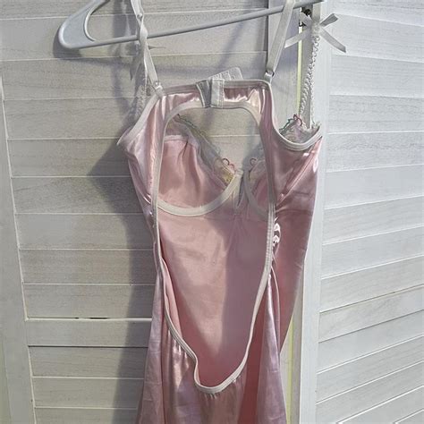 Pink Floral Lingerie Dress Looks Like A Princess Depop