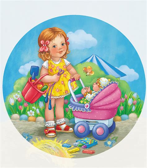 Иллюстрация На прогулку в стиле классика | Illustrators.ru