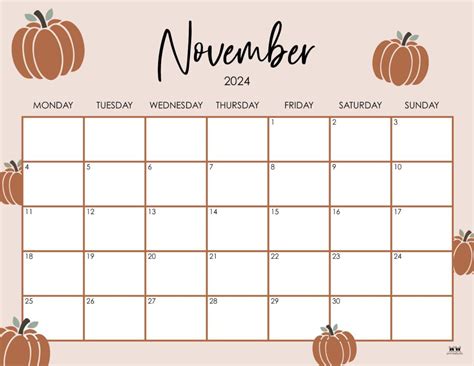 November Turkey Calendar Printable Printable Calendar