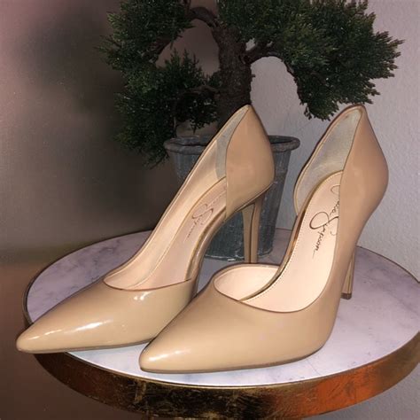 Jessica Simpson Shoes Jessica Simpson Nude Patent Stiletto Heels Poshmark