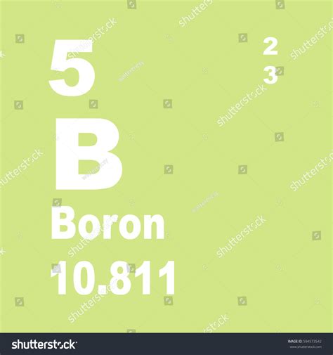 boron periodic table elements stock illustration  shutterstock