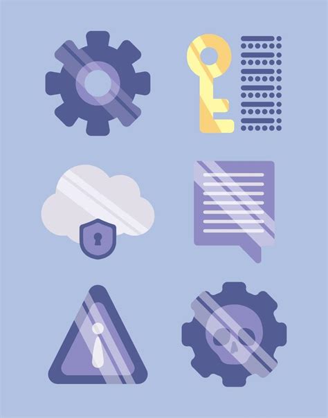 Cyber Security Icons Set 16756722 Vector Art At Vecteezy