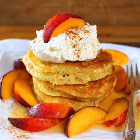 Baked Pancakes With Cheese And Ham Vegetable Fries And Whipped Chives