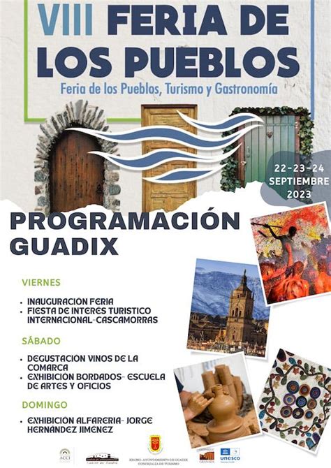 Guadix participará del 22 al 24 de septiembre en la VIII Feria de los